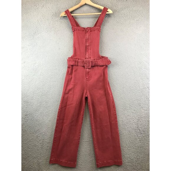 Free People Pants - Women's Red Jumpsuit